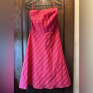 Banana Republic Strapless Bright Pink A-line Dress, Size 8